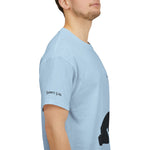 Praying Figure Unisex Heavy Cotton Tee - Faith-Based Shirt, Christian Apparel, Inspirational Gift, Spiritual Clothing, Casual Wear