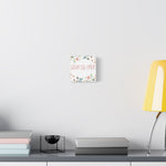 God Is Love Canvas – Inspirational Floral Wall Art Decor