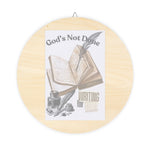 Inspirational Wooden Wall Sign, Rustic Home Decor, God's Not Done, Writing Your Story, Gift for Encouragement, Faith Decor