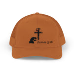 Faith-Inspired Snapback Trucker Cap with Cross Design, Adjustable Baseball Hat, Christian Gift, Outdoor Wear, Casual Style