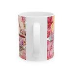 Floral Jesus Ceramic Mug – Inspirational Coffee Cup, Christian Gift, Floral Design, Home Decor, Tea Mug, Mother's Day Gift