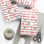 Merry Christmas Gift Wrap Papers, Holiday Wrapping Paper, Festive Gift Wrap, Christmas Decor, Seasonal Gift Packaging