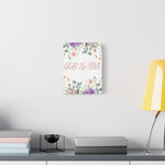 God Is Love Canvas – Inspirational Floral Wall Art Decor