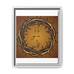 Framed Wall Art: 'He Gave It All'