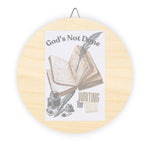 Inspirational Wooden Wall Sign, Rustic Home Decor, God's Not Done, Writing Your Story, Gift for Encouragement, Faith Decor