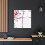 Floral Cross Wall Art – Christian Canvas, Religious Home and Church Decor