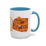 Cozy Autumn Accent Coffee Mug - Perfect for Fall Gatherings, Thanksgiving Decor, Hot Beverage Lovers, and Seasonal Gift Ideas