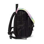 Vibrant Watercolor Unisex Casual Shoulder Backpack, Lightweight Daypack, Artsy College Bag, Colorful Travel Backpack, Fashionable Tote
