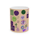 Faith-Inspired Ceramic Mug, Inspirational Coffee Mug, Relaxation Mug, Gift for Christians, Motivational Drinkware, Spiritual Home Decor