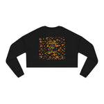 Women's Cropped Sweatshirt with Pumpkin Design, Cozy Fall Fashion, Trendy Autumn Apparel, Gift for Her, Christian Faith Sweatshirt