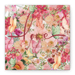 Floral Love Canvas Art, Wall Decor, Home Decoration, Gift for Her, Spring Decor, Wedding Gift