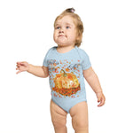Fall Themed Baby Bodysuit, Cute Pumpkin Design, Autumn Infant Outfit, Seasonal Baby Gift, Halloween Baby Clothes