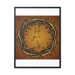 Framed Wall Art: 'He Gave It All'