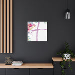 Floral Cross Wall Art – Christian Canvas, Religious Home and Church Decor