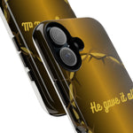 Gold Crown Phone Case - Inspirational Phone Cover, Tough Cases, Gifts for Christians, Spiritual Decor, Meaningful Accessories