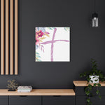 Floral Cross Wall Art – Christian Canvas, Religious Home and Church Decor