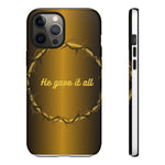 Gold Crown Phone Case - Inspirational Phone Cover, Tough Cases, Gifts for Christians, Spiritual Decor, Meaningful Accessories