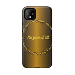 Gold Crown Phone Case - Inspirational Phone Cover, Tough Cases, Gifts for Christians, Spiritual Decor, Meaningful Accessories