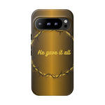 Gold Crown Phone Case - Inspirational Phone Cover, Tough Cases, Gifts for Christians, Spiritual Decor, Meaningful Accessories