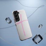 Pink Cross Impact-Resistant Phone Case | Durable Christian Phone Cover, Faith-Inspired Tech Gift, Stylish Protection, Spiritual Accessory