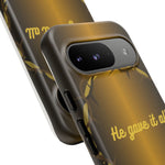 Gold Crown Phone Case - Inspirational Phone Cover, Tough Cases, Gifts for Christians, Spiritual Decor, Meaningful Accessories