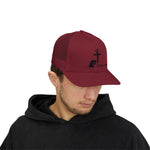 Faith-Inspired Snapback Trucker Cap with Cross Design, Adjustable Baseball Hat, Christian Gift, Outdoor Wear, Casual Style