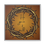 Framed Wall Art: 'He Gave It All'