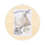 Inspirational Wooden Wall Sign, Rustic Home Decor, God's Not Done, Writing Your Story, Gift for Encouragement, Faith Decor