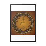 Framed Wall Art: 'He Gave It All'