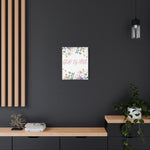 God Is Love Canvas – Inspirational Floral Wall Art Decor