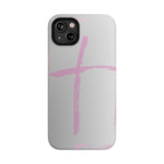 Pink Cross Impact-Resistant Phone Case | Durable Christian Phone Cover, Faith-Inspired Tech Gift, Stylish Protection, Spiritual Accessory