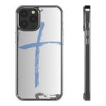 Cross Design Clear Phone Case, Minimalist Phone Cover, Transparent Case, Faith-Inspired Gift, Christian Cell Phone Protector