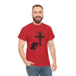 Praying Figure Unisex Heavy Cotton Tee - Faith-Based Shirt, Christian Apparel, Inspirational Gift, Spiritual Clothing, Casual Wear