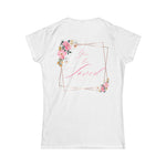 Women's Floral Inspirational Tee, Positive Quote T-Shirt, Gift for Her, Floral Design Top, Spring Apparel, Everyday Wear