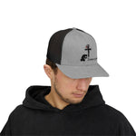 Faith-Inspired Snapback Trucker Cap with Cross Design, Adjustable Baseball Hat, Christian Gift, Outdoor Wear, Casual Style