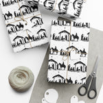 Elegant Nativity Gift Wrap Paper for Holidays, Eco-Friendly Wrapping, Seasonal Gift Packaging, Christmas, Religious Celebrations