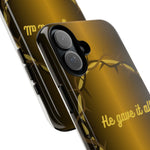 Gold Crown Phone Case - Inspirational Phone Cover, Tough Cases, Gifts for Christians, Spiritual Decor, Meaningful Accessories