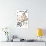 Inspirational Acrylic Wall Art Print, Motivational Decor for Writers, Home Office Gift, Christian Wall Art, Unique Gift Ideas