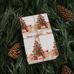 Christmas Tree & Gingerbread Wrapping Paper — Festive Holiday Gift Wrap