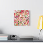 Floral Love Canvas Art, Wall Decor, Home Decoration, Gift for Her, Spring Decor, Wedding Gift