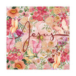 Floral Jesus Canvas Art, Stretched Canvas Print for Home Decor, Christian Gift, Religious Wall Art, Inspirational Decor