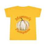 Toddler Pumpkin T-Shirt, Fall Outfit, Cute Gift, Mamaw's Pumpkin Tee, Halloween Toddler Shirt, Thanksgiving Apparel