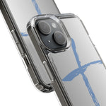 Cross Design Clear Phone Case, Minimalist Phone Cover, Transparent Case, Faith-Inspired Gift, Christian Cell Phone Protector