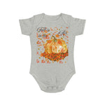 Fall Themed Baby Bodysuit, Cute Pumpkin Design, Autumn Infant Outfit, Seasonal Baby Gift, Halloween Baby Clothes