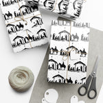 Elegant Nativity Gift Wrap Paper for Holidays, Eco-Friendly Wrapping, Seasonal Gift Packaging, Christmas, Religious Celebrations