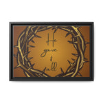 Framed Wall Art: 'He Gave It All'