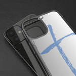 Cross Design Clear Phone Case, Minimalist Phone Cover, Transparent Case, Faith-Inspired Gift, Christian Cell Phone Protector