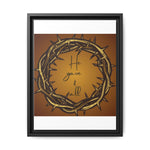 Framed Wall Art: 'He Gave It All'