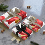 Festive Holiday Gift Wrapping Paper, Christmas Wrapping, Red Bow Design, Holiday Decor, Gift Accessories, Reusable Gift Wrap