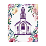 Floral Church Art Print – Inspirational Religious Wall Decor Poster